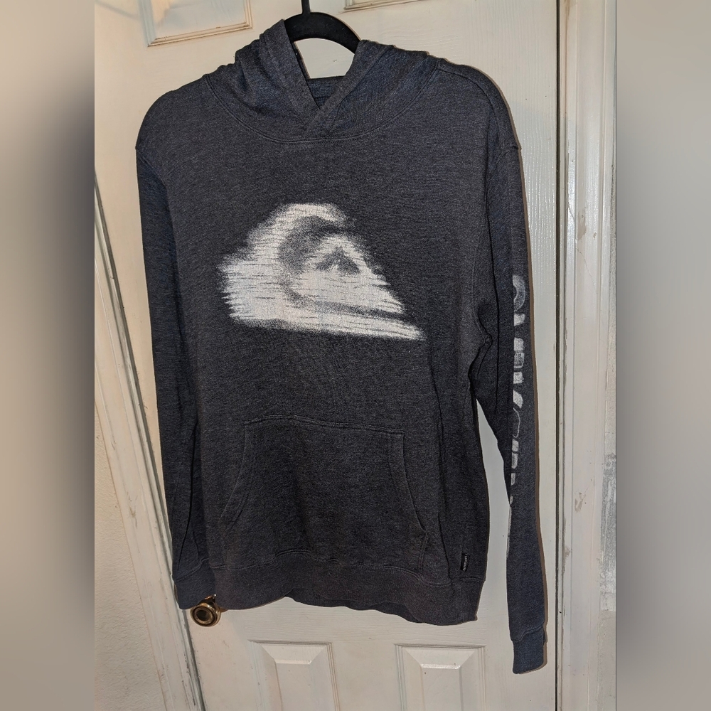 Quicksilver Men's Gray Logo Hoodie